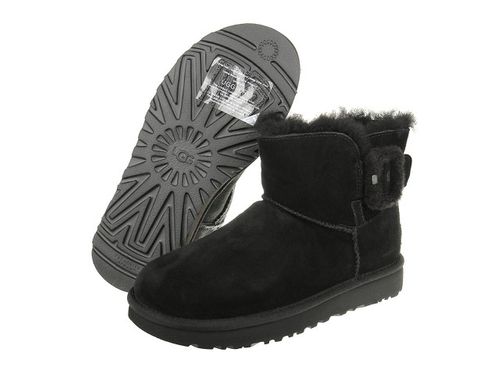 Buty UGG Mini Bailey  Fluff Buckle 1104182-BLK - 40 na Arena.pl