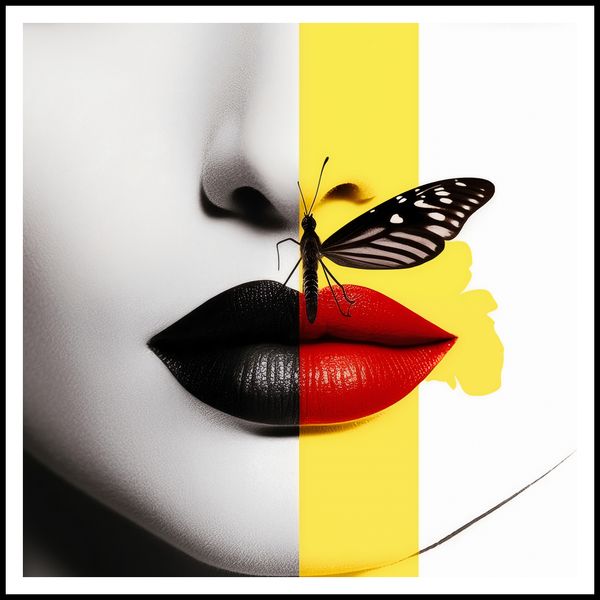 Plakat 100x100cm Motyla Piękność zdjęcie 3