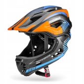ROCKBROS DZIECIĘCY KASK ROWEROWY Z ODPINANĄ SZCZĘKĄ r. S NA ROWER OCHRONNY