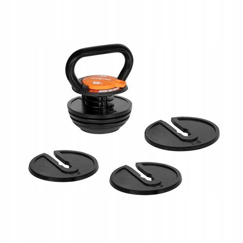 Kettlebell żeliwny automatyczny regulowany odważnik kula 9kg REBEL ACTIVE na Arena.pl