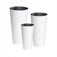 Doniczka okrągła Tubus + wkład Zestaw Donica 3 szt