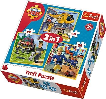 TREFL PUZZLE 3W1 STRAŻAK SAM 34844 na Arena.pl