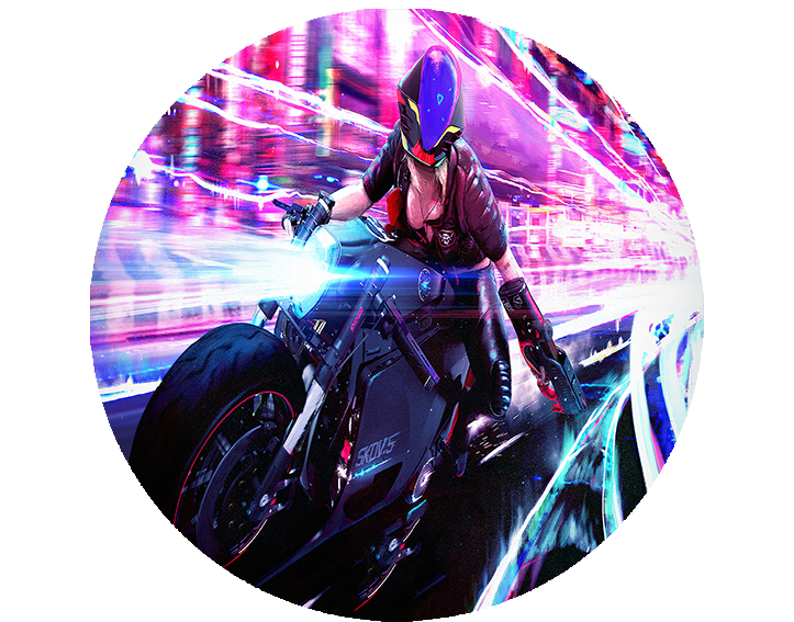 Podkładka pod myszkę Cyberpunk zdjęcie 2