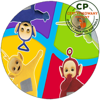 Opłatek na tort - Teletubisie