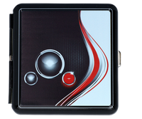 Papierośnica Metalowa z Nadrukiem Karbonu