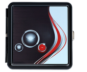 Papierośnica Metalowa z Nadrukiem Karbonu