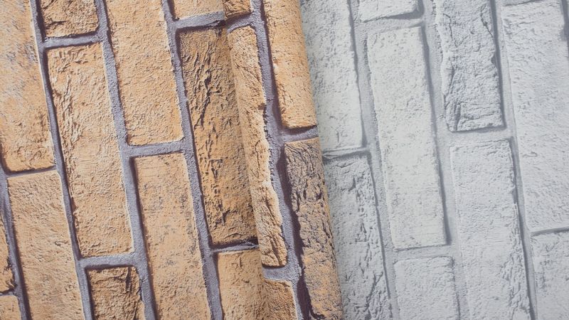 TAPETA CEGŁY CEGŁA KAMIEŃ WINYLOWA NA FLIZELINIE zdjęcie 5