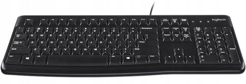 Klawiatura przewodowa Logitech K120 USB Czarna Business US Cicha 920-002479 na Arena.pl