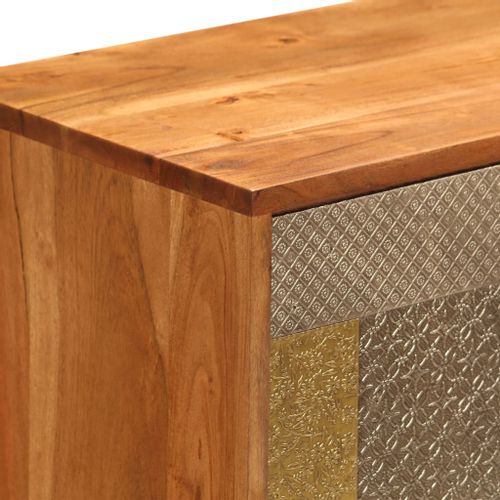 Szafka z litego drewna akacjowego, 80x30x75 cm na Arena.pl