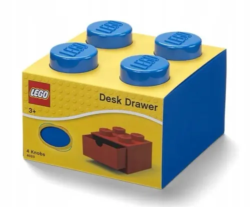 LEGO POJEMNIK KLOCEK 4 SZUFLADA NIEBIESKI BIURKO na Arena.pl