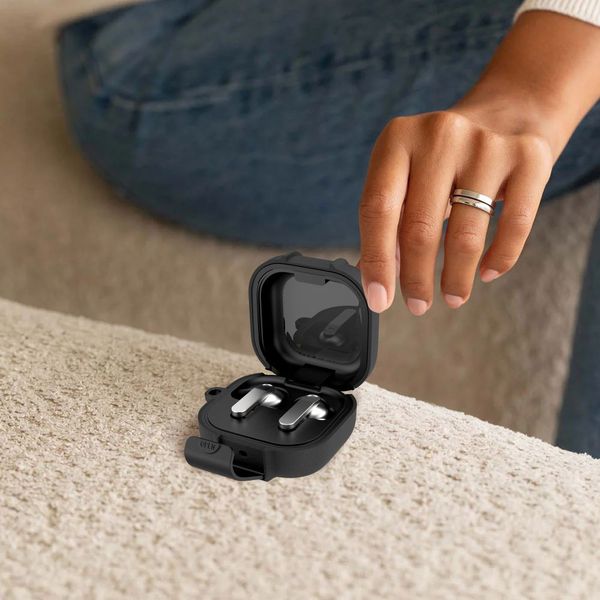 tech-protect slim hook samsung galaxy buds 4 / 4 pro black zdjęcie 9