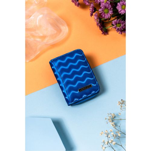 mały portfel damski ze skóry naturalnej ze wzorem fal - lorenti na Arena.pl