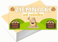 Wizytówki firmowe Foliowane 1000szt wiele wzorów ZIEMNIAKI OD ROLNIKA