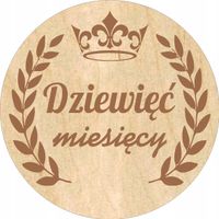 grawer DREWNIANE KOŁA TABLICZKI miesiące Do Zdjęć Sesji Dziecka dekoracja