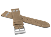 LAVVU Beżowy pasek PILOT z luksusowej skóry Top Grain - 20