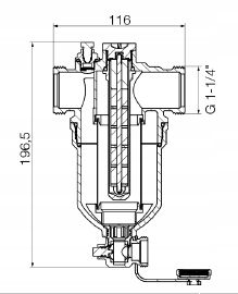 Separator zanieczyszczeń H-Pure DN32 1 1/4" ( DN32 ) VALVEX 6096990 na Arena.pl