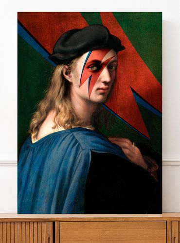 Plakat david bowie stary portret pop art 21x29,7 cm A4 na Arena.pl