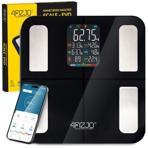 WAGA ŁAZIENKOWA ANALITYCZNA ELEKTRONICZNA POMIAR TŁUSZCZU BMI SZKLANA na Arena.pl