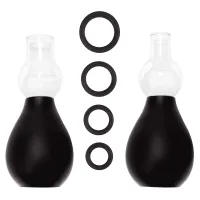 ouch! zestaw przyssawek do stymulacji sutkow z gumowymi pierścieniami