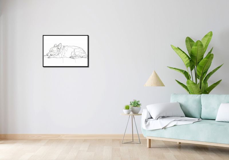 Plakat 66,5x46,5cm Śpiący Psiak zdjęcie 4