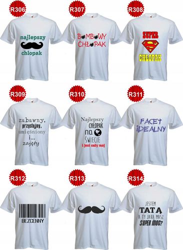 Koszulki T-shirt PREZENT moja żona MA super MĘŻA na Arena.pl