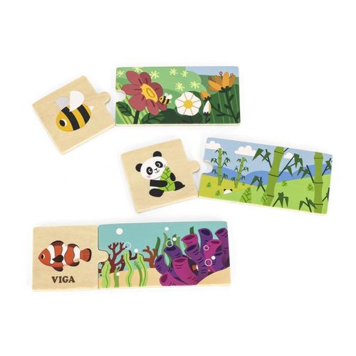 Viga 44675 Drewniane puzzle - Mój dom na Arena.pl