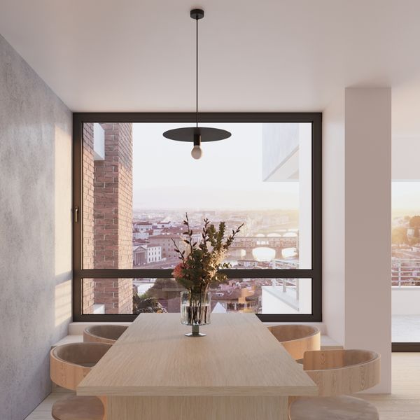 Lampa wisząca FLAVIO czarna zdjęcie 6