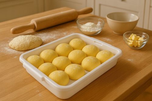 Pojemnik 40x30 z pokrywką do dojrzewania ciasta na pizzę gastronomiczny na Arena.pl