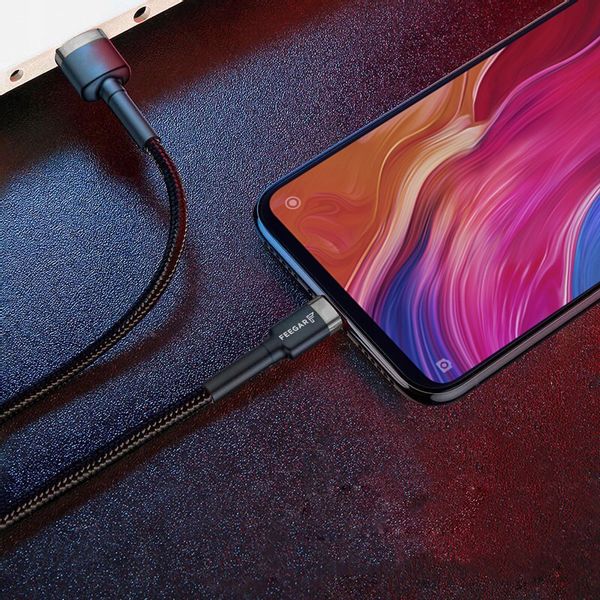 Feegar Kabel Przewód Usb Type-C Qc 3.0 5A Nylon zdjęcie 10