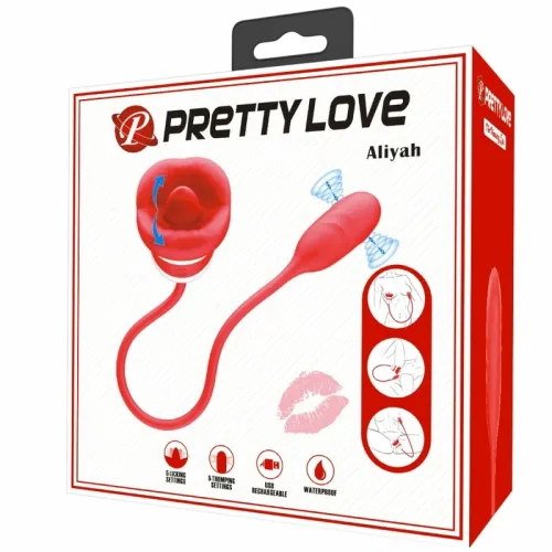 pretty love aliyah red - intymny stymulator ust o podwojnym systemie ruchu na Arena.pl