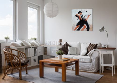 Zegar Ścienny - Tango Tancerze  - 60X60 Cm - C3Ac60X60-3771 na Arena.pl