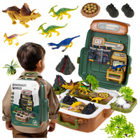 FIGURKI DINOZAURÓW MAŁY ODKRYWCA STACJA BADAWCZA PLECAK Z DINOZAURAMI XXXL