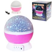 LAMPKA NOCNA PROJEKTOR GWIAZD NIEBA OBROTOWA 360