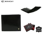skórzany portfel męski z systemem rfid - rovicky