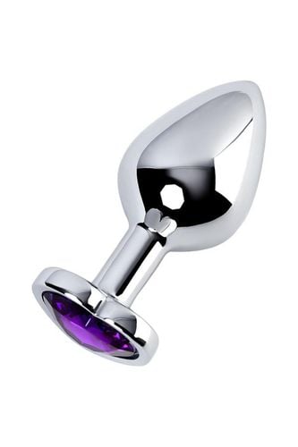 silver anal plug with purple gem heart shaped na Arena.pl