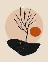 Plakat 50x65cm Nagie Drzewo