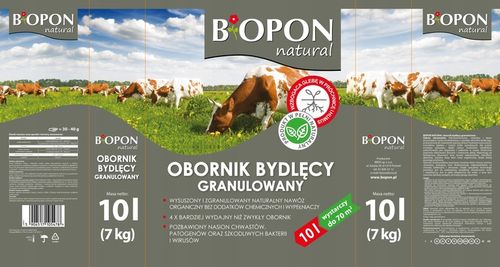 BOPON NATURAL OBORNIK BYDLĘCY nawóz naturalny granulowany Biopon 10L na Arena.pl