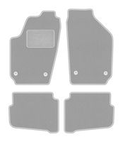 Dywaniki welurowe OSLO do Volkswagen Fox 2005-2011 hatchback szare 4 szt.