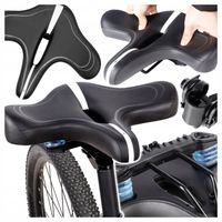 Siodełko Rowerowe Wygodne Amortyzowane Szerokie Ergonomiczne Miękka Pianka