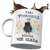 Kubek Dla Perkusisty Taki Że Mucha Nie Siada Z Nadrukiem Ze Zdjęciem