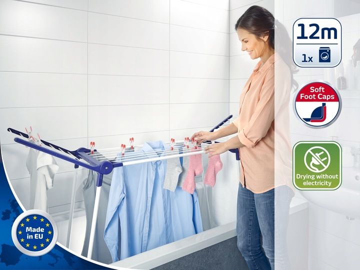 Suszarka na pranie Pegasus 120 Solid Bath kompaktowa Leifheit zdjęcie 14