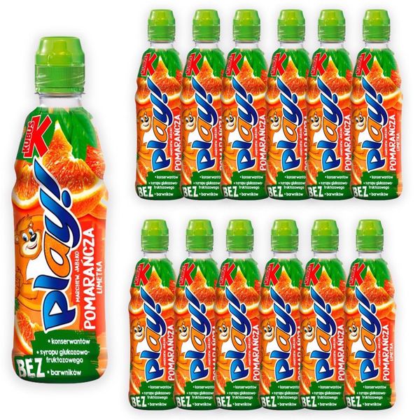 Kubuś Play! Napój marchew jabłko pomarańcza limetka 400 ml x12 sztuk zdjęcie 2
