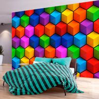 Fototapeta - Kolorowe pola geometryczne 300x210