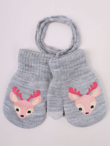 Rękawiczki dziewczęce jednopalczaste ze sznurkiem dotykowe 14 cm YOCLUB na Arena.pl