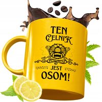 Złoty Kubek Premium Dla Celnika Prezent Z Nadrukiem Ze Zdjęciem