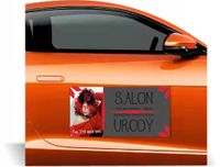 Magnes na samochód reklama magnetyczna 60x30 SALON URODY gotowe projekty