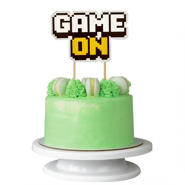 Dekoracja na tort Game On zdjęcie 2