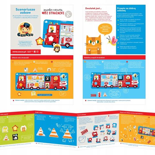 CzuCzu WÓZ STRAŻACKI puzzle z dziurką 2+ na Arena.pl