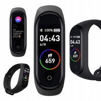 SMARTWATCH OPASKA SMARTBAND ZEGAREK SPORTOWY LICZNIK KROKÓW POMIAR TĘTNA