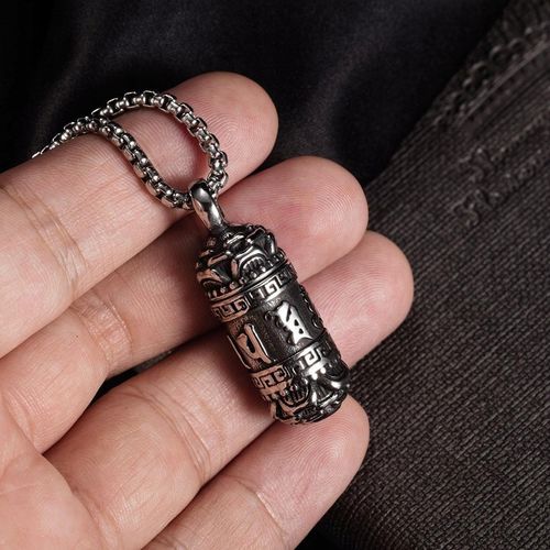 NASZYJNIK MĘSKI SEKRETNIK SREBRNY WISIOREK OTWIERANY STAL CHIRURGICZNA 316L na Arena.pl